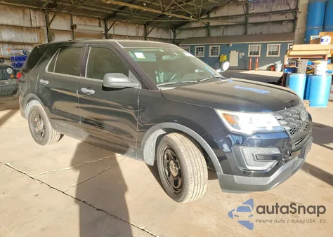 2017 Ford Explorer Police Interceptor из США, поврежденный, VIN 1FM5K8AR8HGD93689